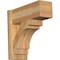 Ekena Millwork Merced Block Rough Sawn Outlooker, Western Red Cedar, 8"W x 20"D x 20"H OUT08X20X20MRC05RWR - alternate 1